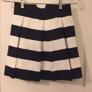 Black & white striped skirt